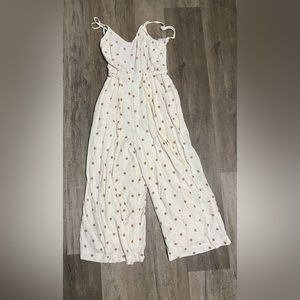 American Eagle Wide Leg Cropped Jumpsuit